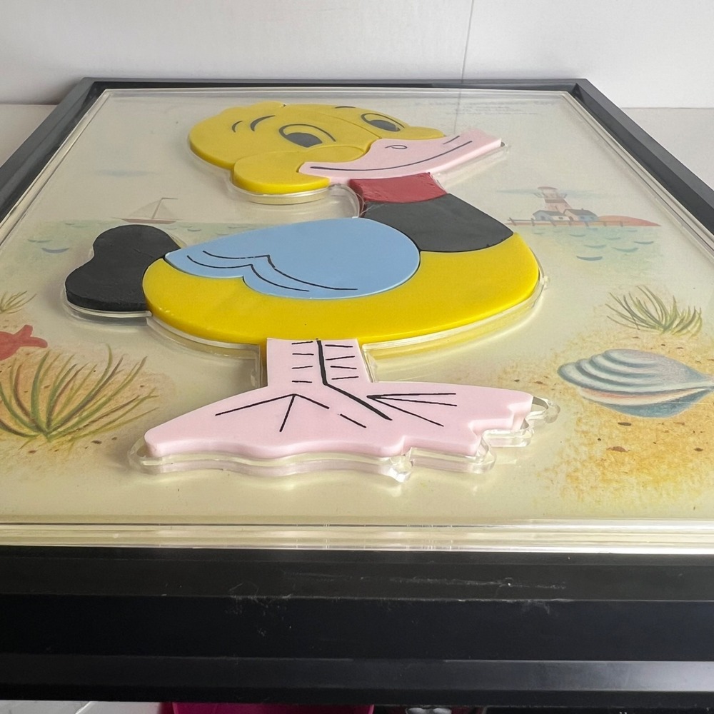 Vintage Duck Child Guidance Toys Plastic Tray Puzzle 1962 - Picture 3 of 10